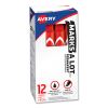 MARKS A LOT Large Desk-Style Permanent Marker, Broad Chisel Tip, Red, Dozen (8887)2