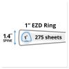 Durable View Binder with DuraHinge and EZD Rings, 3 Rings, 1" Capacity, 11 x 8.5, White, (9301)2
