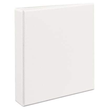 Durable View Binder with DuraHinge and EZD Rings, 3 Rings, 1.5" Capacity, 11 x 8.5, White, (9401)1