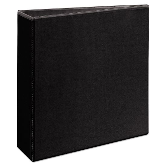 Durable View Binder with DuraHinge and EZD Rings, 3 Rings, 3" Capacity, 11 x 8.5, Black, (9700)1