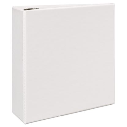 Durable View Binder with DuraHinge and EZD Rings, 3 Rings, 4" Capacity, 11 x 8.5, White, (9801)1