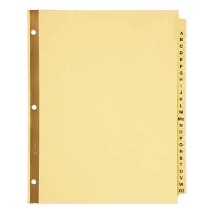Preprinted Laminated Tab Dividers w/Gold Reinforced Binding Edge, 25-Tab, Letter1