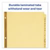 Preprinted Laminated Tab Dividers w/Gold Reinforced Binding Edge, 25-Tab, Letter2