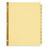 Preprinted Laminated Tab Dividers w/Gold Reinforced Binding Edge, 12-Tab, Letter1