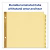 Preprinted Laminated Tab Dividers w/Gold Reinforced Binding Edge, 12-Tab, Letter2