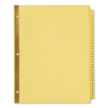 Preprinted Laminated Tab Dividers w/Gold Reinforced Binding Edge, 31-Tab, Letter1