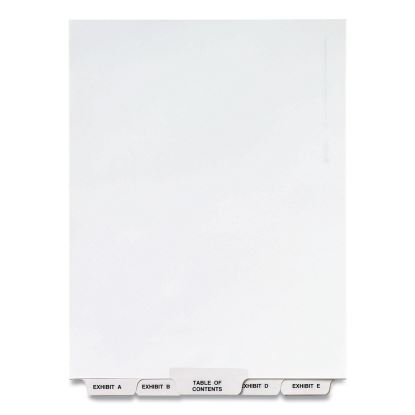 Preprinted Legal Exhibit Bottom Tab Index Dividers, Avery Style, 27-Tab, Exhibit A to Exhibit Z, 11 x 8.5, White, 1 Set1