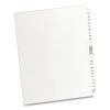 Preprinted Legal Exhibit Side Tab Index Dividers, Avery Style, 26-Tab, 51 to 75, 11 x 8.5, White, 1 Set1