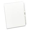 Preprinted Legal Exhibit Side Tab Index Dividers, Avery Style, 26-Tab, 76 to 100, 11 x 8.5, White, 1 Set1