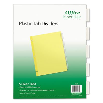 Plastic Insertable Dividers, 5-Tab, Letter1