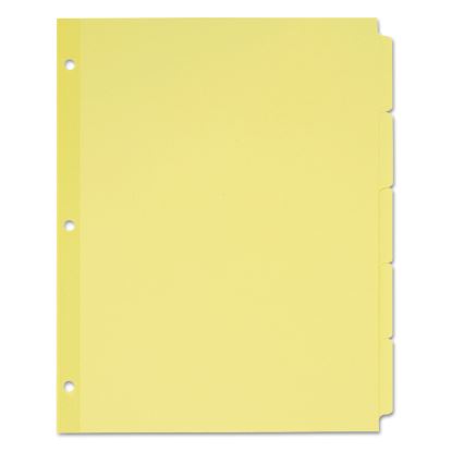 Write and Erase Plain-Tab Paper Dividers, 5-Tab, Letter, Buff, 36 Sets1