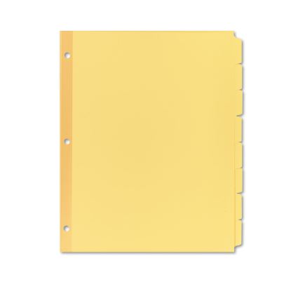 Write and Erase Plain-Tab Paper Dividers, 8-Tab, Letter, Buff, 24 Sets1