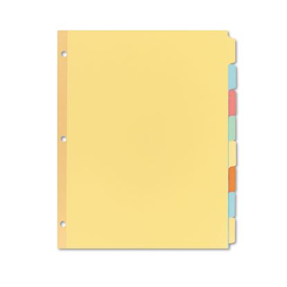 Write and Erase Plain-Tab Paper Dividers, 8-Tab, Letter, Multicolor, 24 Sets1