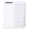 Table 'n Tabs Dividers, 15-Tab, 1 to 15, 11 x 8.5, White, 1 Set2