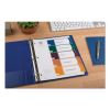 Customizable Table of Contents Ready Index Dividers with Multicolor Tabs, 5-Tab, 1 to 5, 11 x 8.5, Translucent, 1 Set2