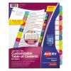 Customizable TOC Ready Index Multicolor Dividers, Jan-Dec, Letter1