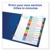 Customizable TOC Ready Index Multicolor Dividers, Jan-Dec, Letter2