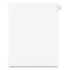 Preprinted Legal Exhibit Side Tab Index Dividers, Avery Style, 10-Tab, 1, 11 x 8.5, White, 25/Pack1