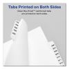 Preprinted Legal Exhibit Side Tab Index Dividers, Avery Style, 10-Tab, 3, 11 x 8.5, White, 25/Pack2