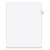 Preprinted Legal Exhibit Side Tab Index Dividers, Avery Style, 10-Tab, 5, 11 x 8.5, White, 25/Pack1