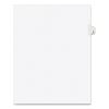 Preprinted Legal Exhibit Side Tab Index Dividers, Avery Style, 10-Tab, 6, 11 x 8.5, White, 25/Pack1