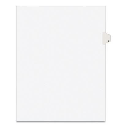 Preprinted Legal Exhibit Side Tab Index Dividers, Avery Style, 10-Tab, 7, 11 x 8.5, White, 25/Pack1