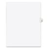 Preprinted Legal Exhibit Side Tab Index Dividers, Avery Style, 10-Tab, 10, 11 x 8.5, White, 25/Pack1