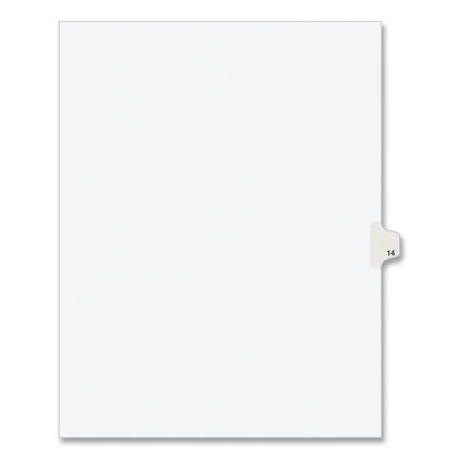 Preprinted Legal Exhibit Side Tab Index Dividers, Avery Style, 10-Tab, 14, 11 x 8.5, White, 25/Pack1