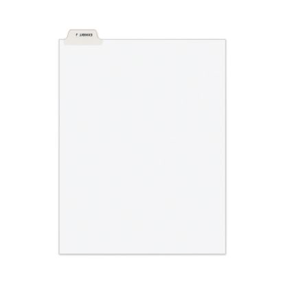 Avery-Style Preprinted Legal Bottom Tab Divider, Exhibit J, Letter, White, 25/PK1