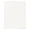 Blank Tab Legal Exhibit Index Divider Set, 25-Tab, Letter, White, Set of 251