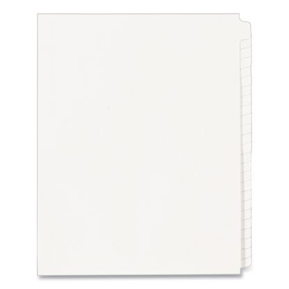 Blank Tab Legal Exhibit Index Divider Set, 25-Tab, Letter, White, Set of 251