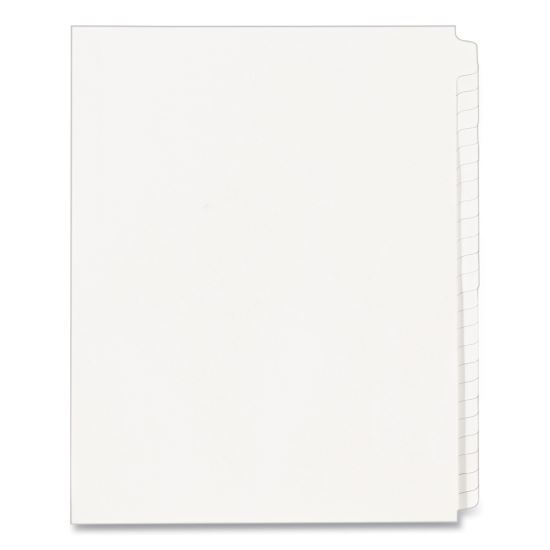 Blank Tab Legal Exhibit Index Divider Set, 25-Tab, Letter, White, Set of 251