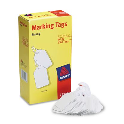 Medium-Weight White Marking Tags, 2 3/4 x 1 11/16, 1,000/Box1