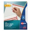 Print and Apply Index Maker Clear Label Plastic Dividers with Printable Label Strip, 8-Tab, 11 x 8.5, Translucent, 5 Sets1