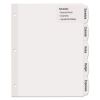 Big Tab Printable Large White Label Tab Dividers, 5-Tab, Letter, 20 per pack2