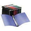 Hanging Storage Flexible Non-View Binder with Round Rings, 3 Rings, 1" Capacity, 11 x 8.5, Blue2