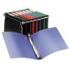 Hanging Storage Flexible Non-View Binder with Round Rings, 3 Rings, 1" Capacity, 11 x 8.5, Black2