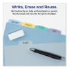 Write and Erase Big Tab Durable Plastic Dividers, 3-Hold Punched, 5-Tab, 11 x 8.5, Assorted, 1 Set2