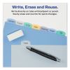 Write and Erase Big Tab Durable Plastic Dividers, 3-Hold Punched, 8-Tab, 11 x 8.5, Assorted, 1 Set2