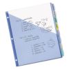 Write and Erase Durable Plastic Dividers with Pocket, 3-Hold Punched, 8-Tab, 11.13 x 9.25, Assorted, 1 Set2