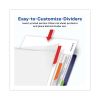 Clear Easy View Plastic Dividers with Multicolored Tabs and Sheet Protector, 5-Tab, 11 x 8.5, Clear, 1 Set2