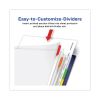 Clear Easy View Plastic Dividers with Multicolored Tabs and Sheet Protector, 8-Tab, 11 x 8.5, Clear, 1 Set2