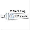 Durable View Binder with DuraHinge and Slant Rings, 3 Rings, 1" Capacity, 11 x 8.5, White2