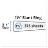 Durable View Binder with DuraHinge and Slant Rings, 3 Rings, 1.5" Capacity, 11 x 8.5, White2
