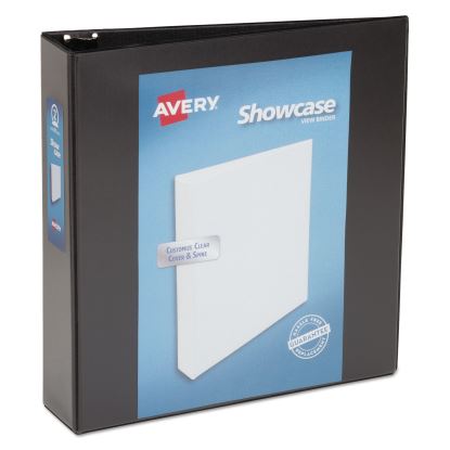 Showcase Economy View Binder with Round Rings, 3 Rings, 2" Capacity, 11 x 8.5, Black1