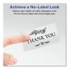Print-to-the-Edge Labels with Sure Feed and Easy Peel, 2 x 3, Glossy Clear, 80/Pack2