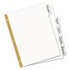 Write and Erase Big Tab Paper Dividers, 5-Tab, White, Letter2