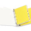 Heavy-Duty Plastic Dividers with Multicolor Tabs and White Labels , 5-Tab, 11 x 8.5, Assorted, 1 Set2