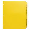 Heavy-Duty Preprinted Plastic Tab Dividers, 26-Tab, A to Z, 11 x 9, Yellow, 1 Set2