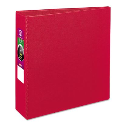 Durable Non-View Binder with DuraHinge and Slant Rings, 3 Rings, 3" Capacity, 11 x 8.5, Red1